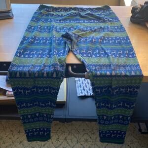 LULAROE holiday themed fleece leggings